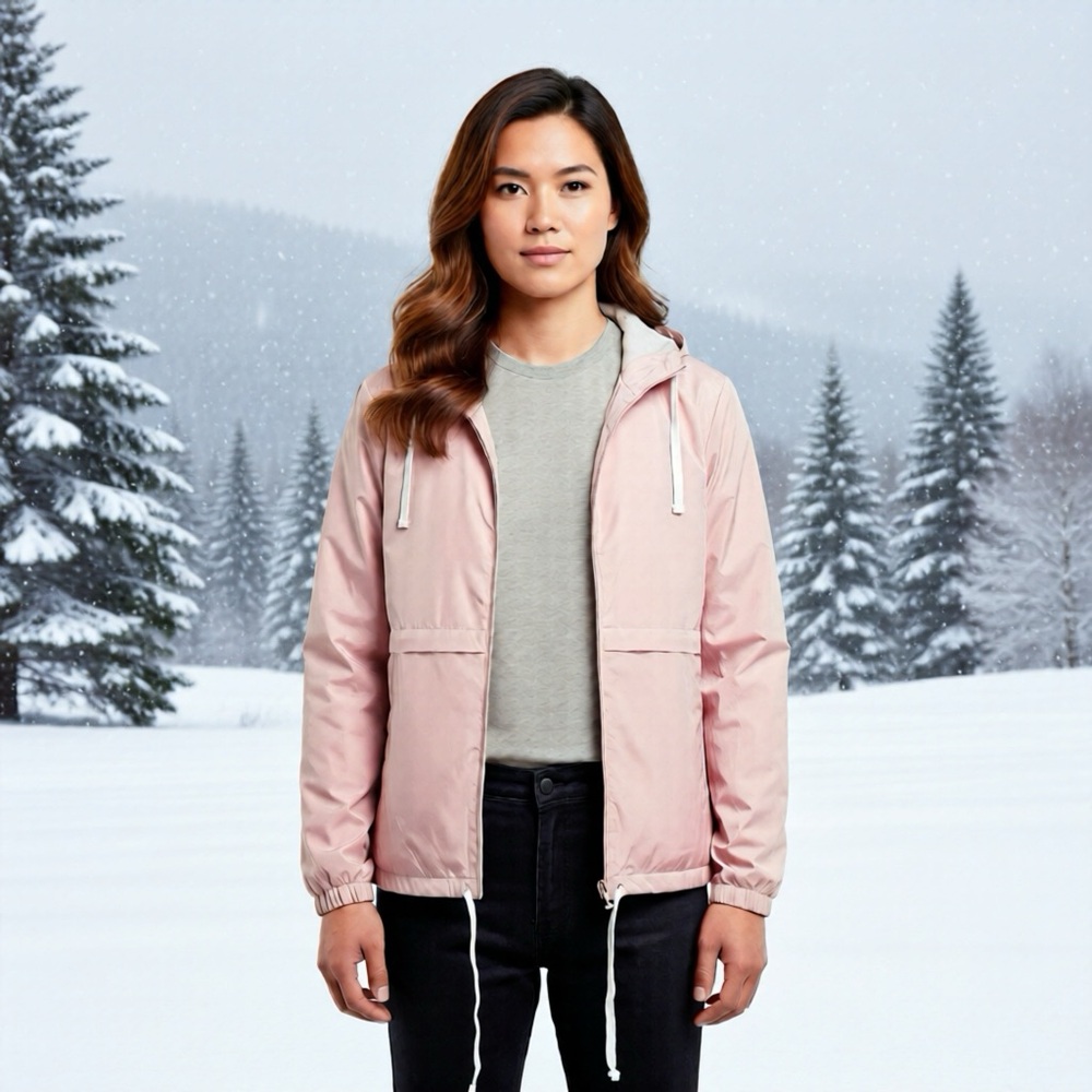 Free Country Women’s Windshear Hooded Jacket in Blush, Size Sm., NWT